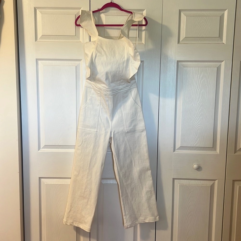 SUGAR+LIPS | White Denim Romper Size L